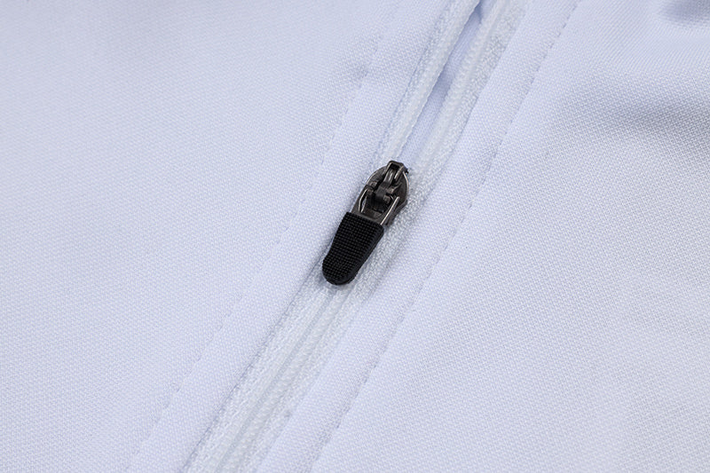 Tuta Sport Bianco e Blu dettagli grigi