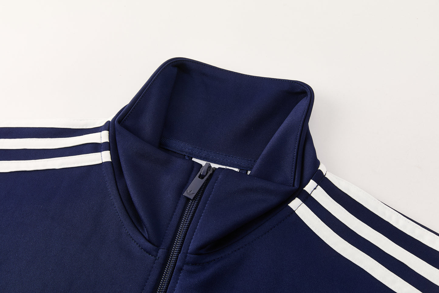 Tuta Sport Zip Intera Blu righe bianche