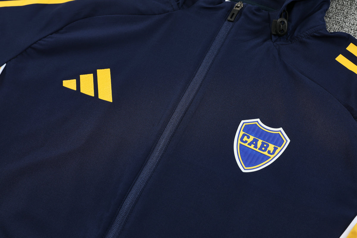 Tuta Boca 26-27 blu striscia gialla