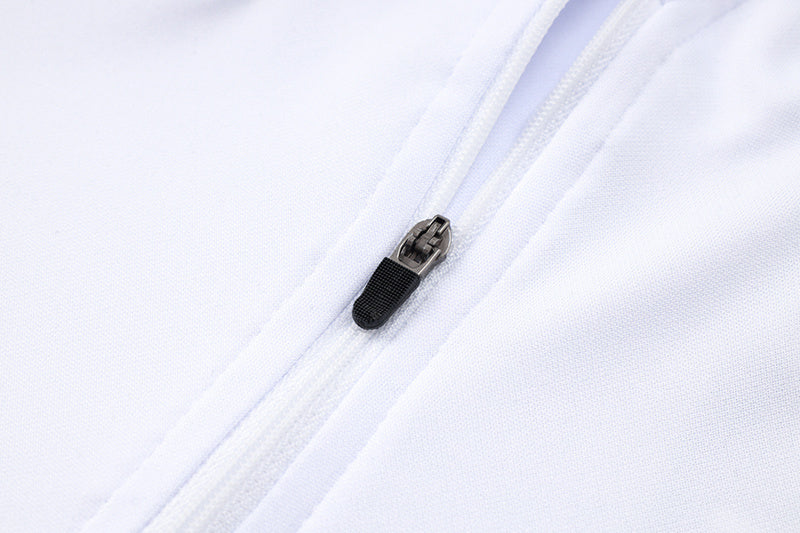 Tuta Sport Bianco e Blu dettagli Gialli