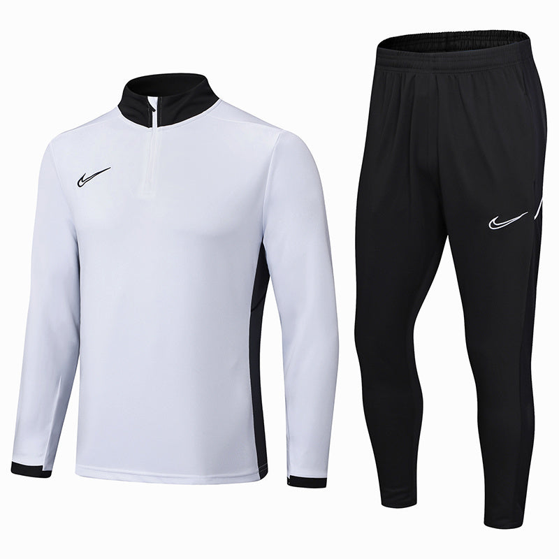 Tuta Sport Bianco e colletto Nero
