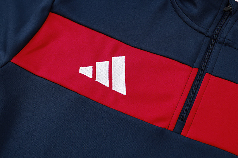 Tuta Sport Blu riga Rossa