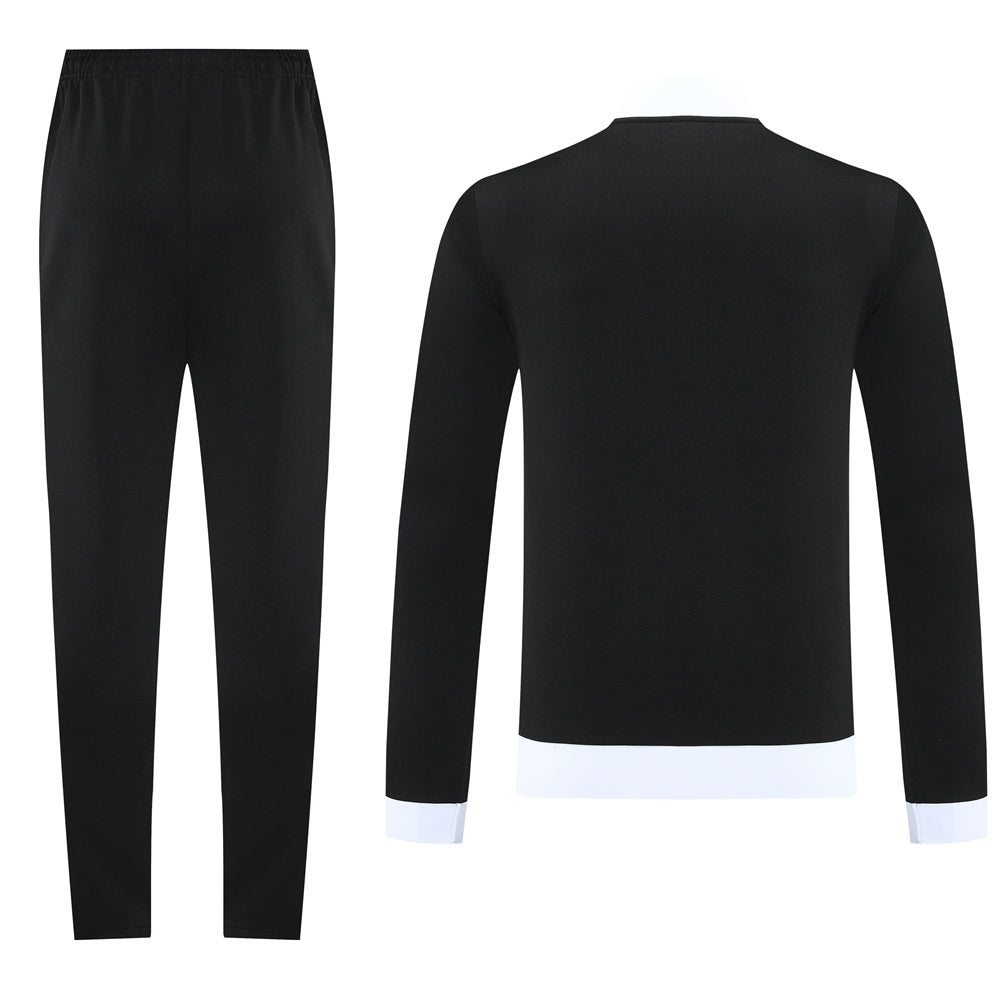 Tuta Sport nero colletto bianco