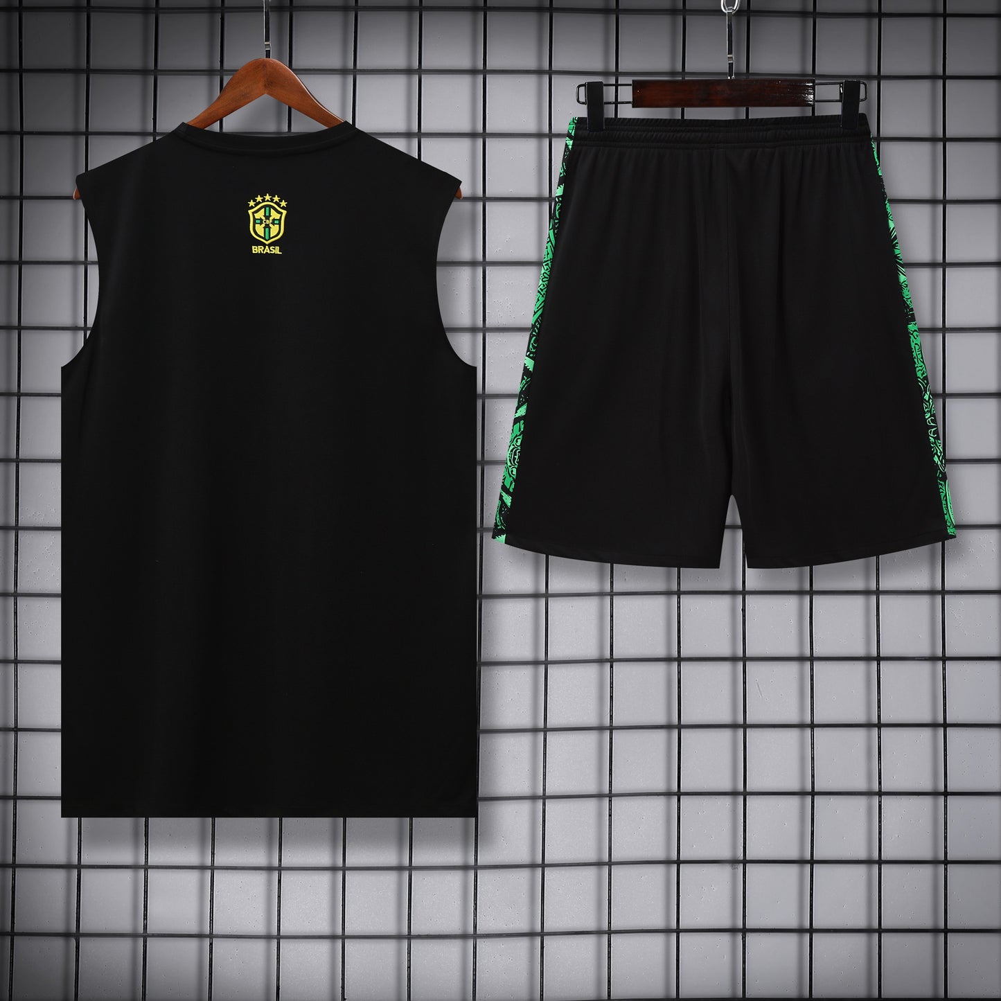 Brasile fantasy verde completo con canottiera 2025/26