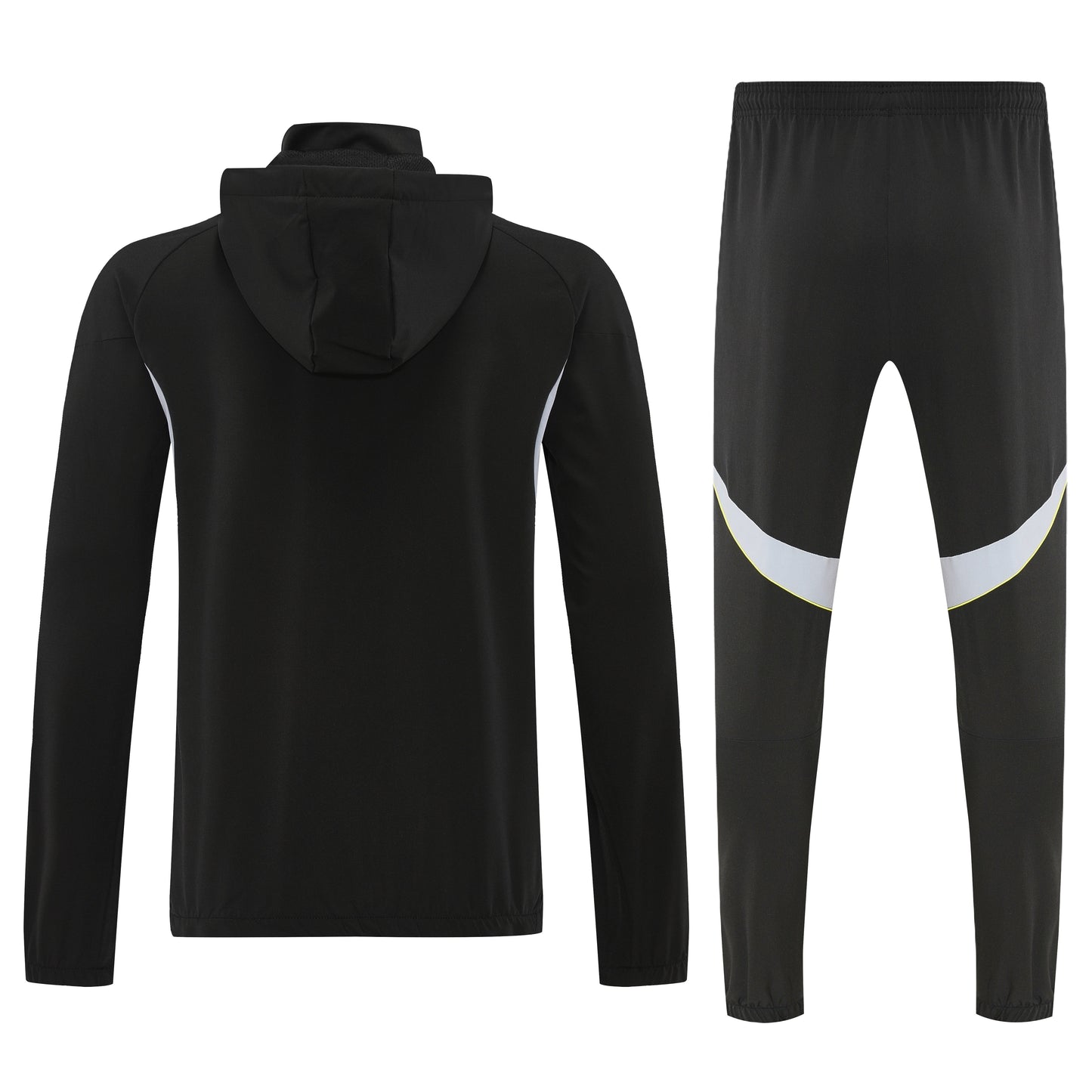 Tuta Real Madrid Black 25-26 Zip Intera