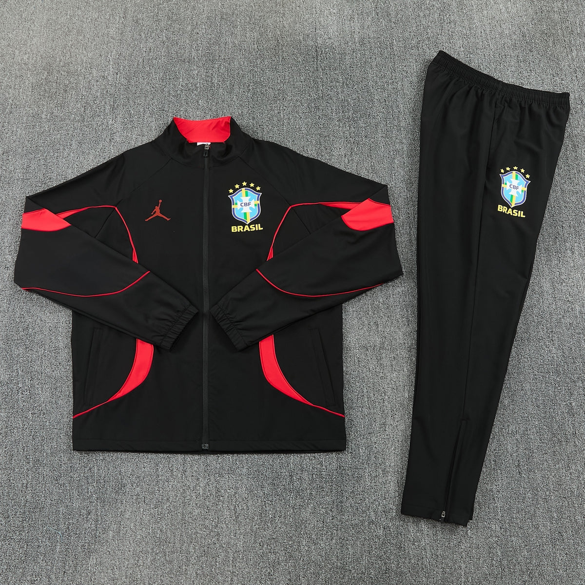 Tuta Brasile nero/rosso 26-27
