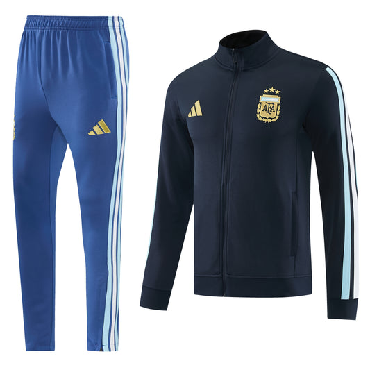 Tuta Argentina zip 26-27 bicolor blu