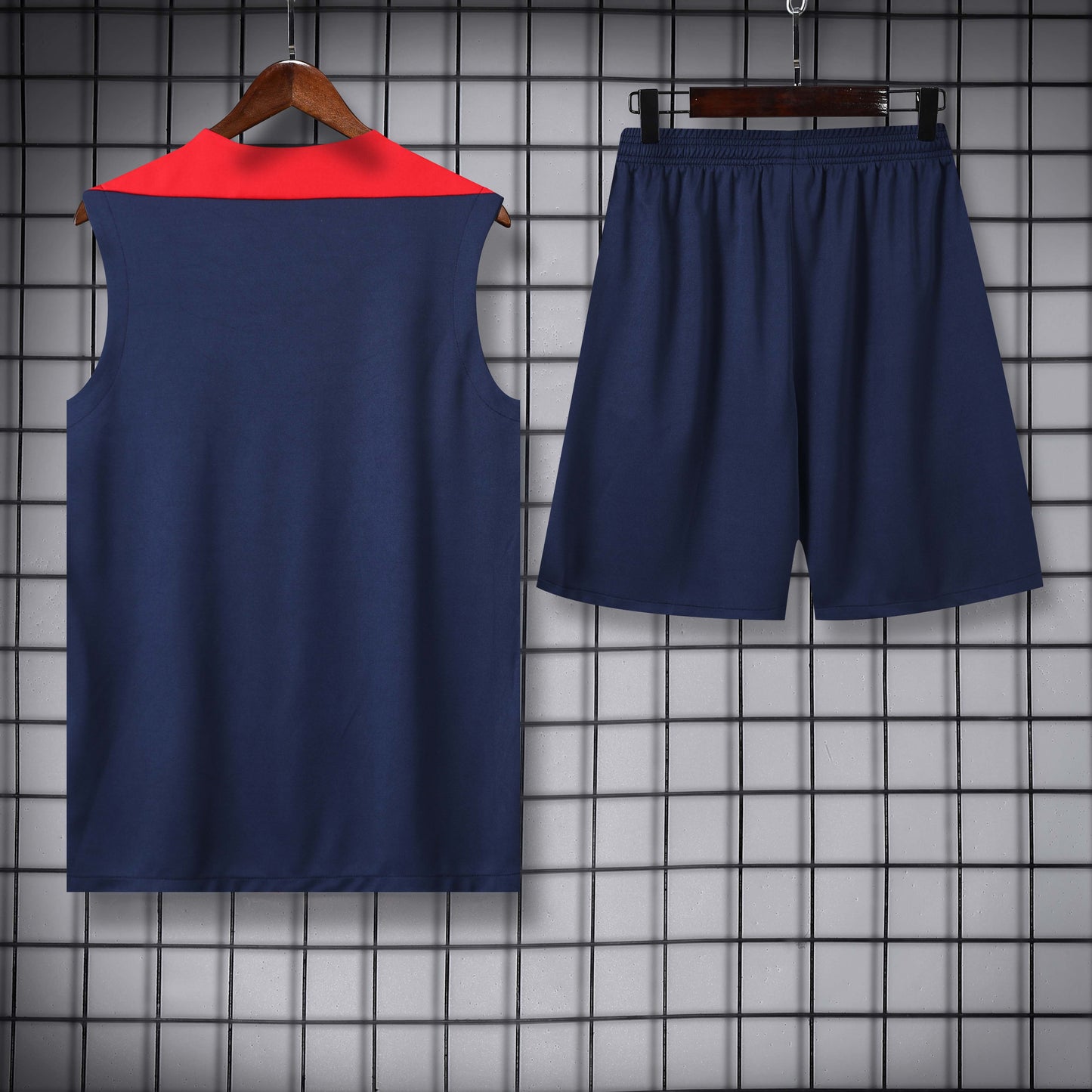 Atletico Madrid  blu completo con canottiera