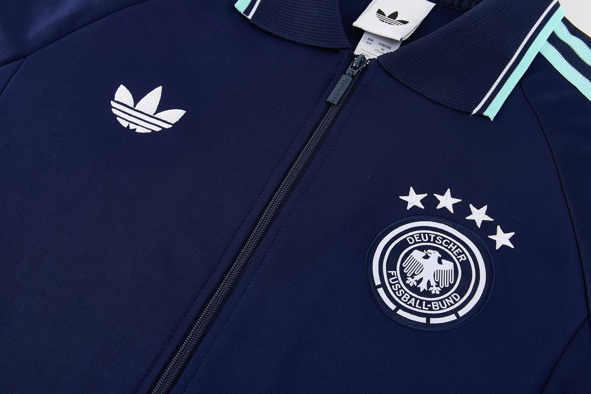 Tuta Germania zip 26-27 blu righe azzurre