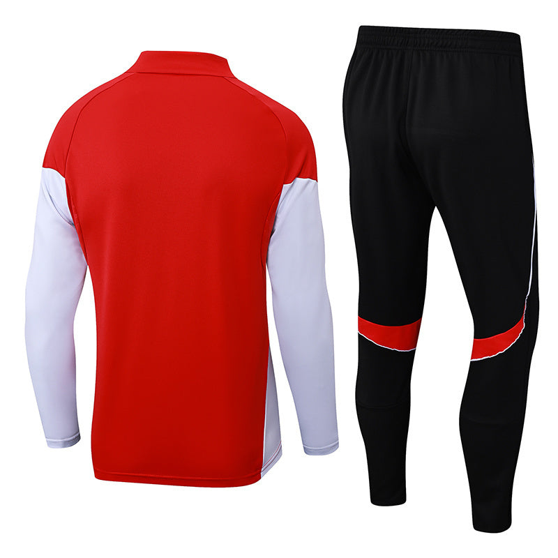 Tuta Sport Rosso maniche Bianche