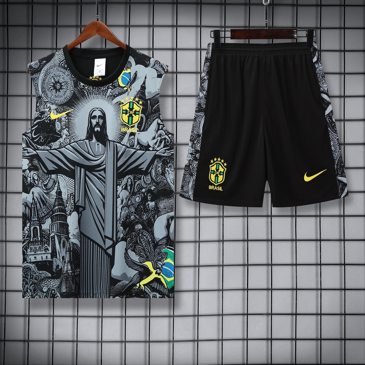 Brasile fantasy nero completo con canottiera