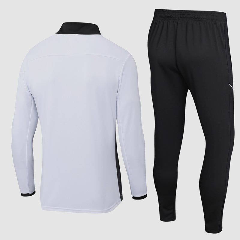 Tuta Sport Bianco e colletto Nero