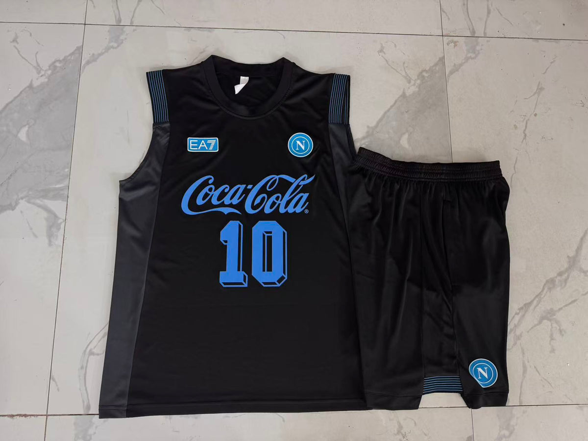 Completo Canottiera Napoli CC 10 nero