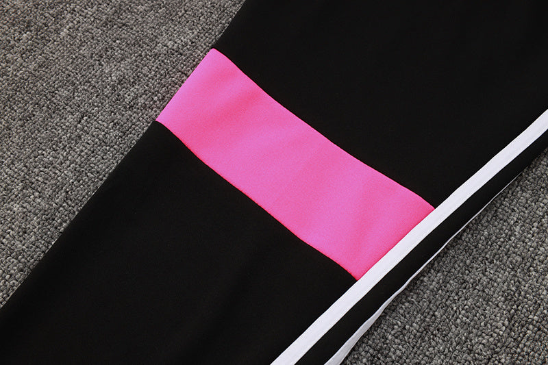 Tuta Sport Bianco striscia Rosa