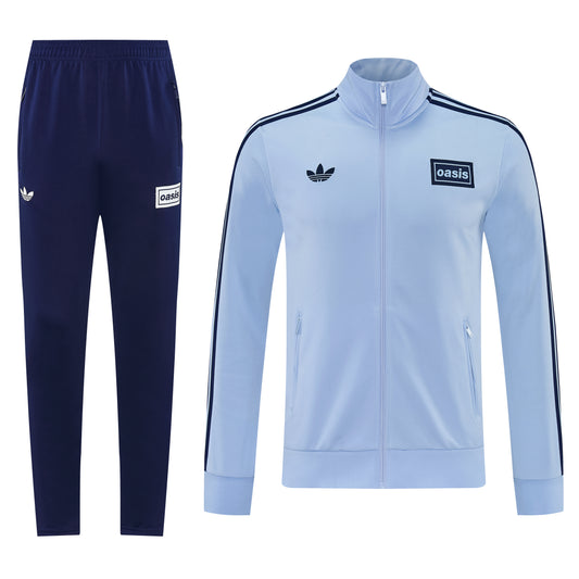 Tuta Sport Celeste Logo Schiena