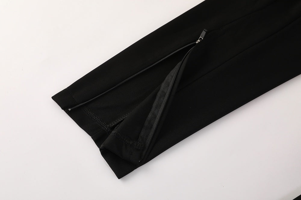 Tuta Sport rosso colletto scuro