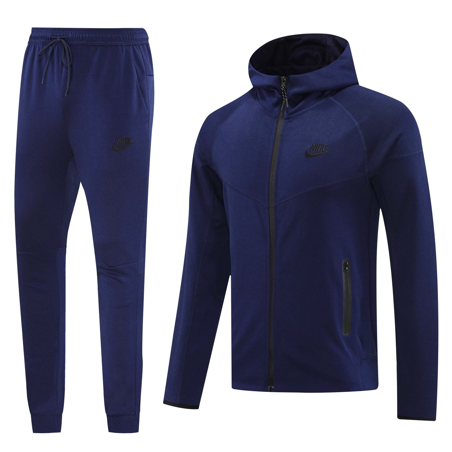 Tuta Sport blu scuro con cappuccio