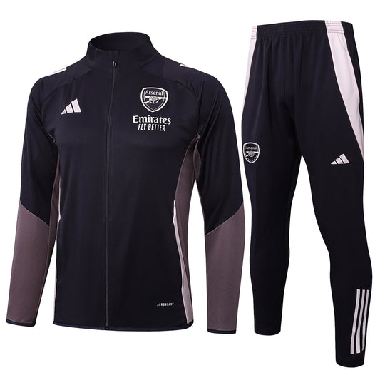 Tuta Arsenal nero zip 2025/26