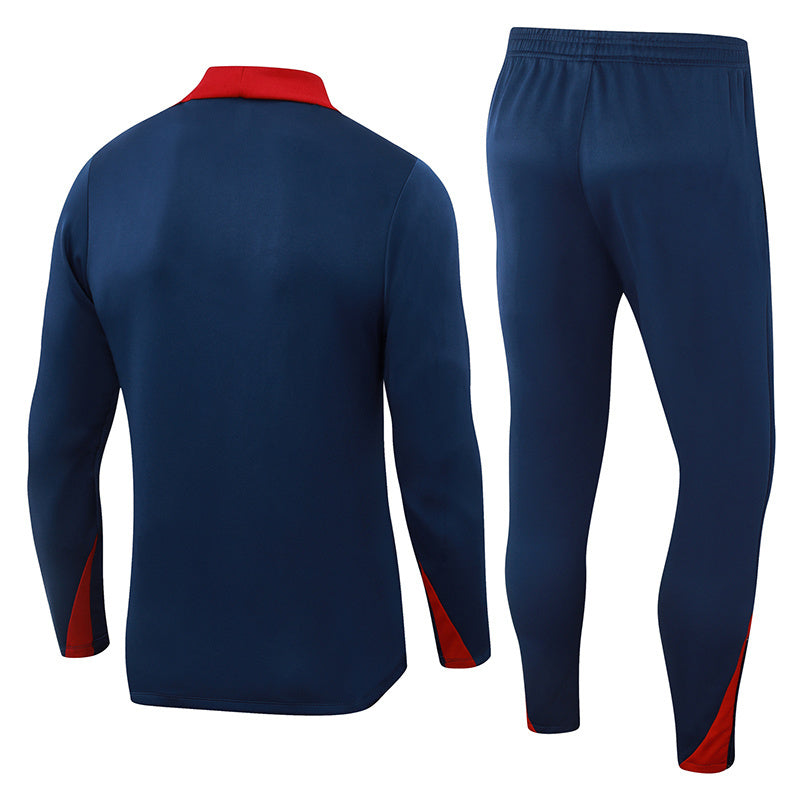 Tuta Sport Blu dettagli rossi