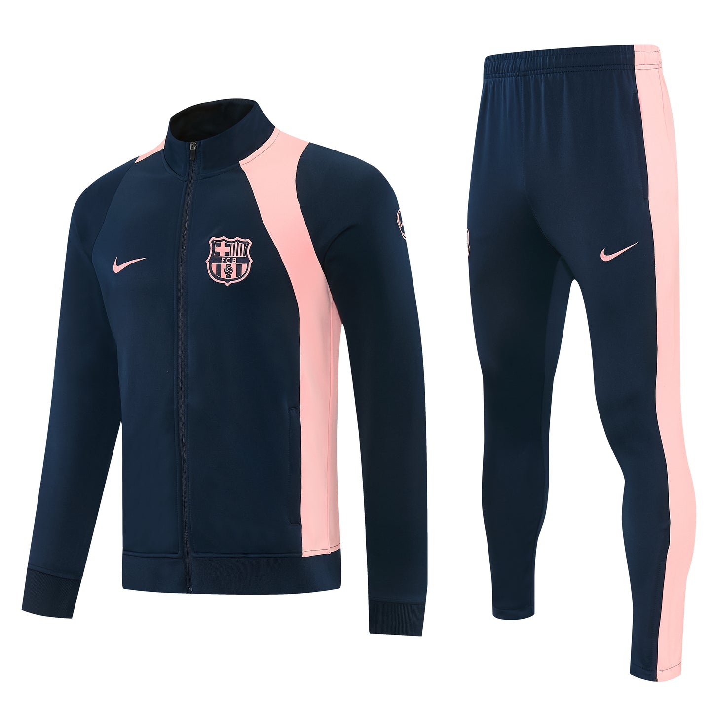 Tuta Zip Intera Barcellona Blu