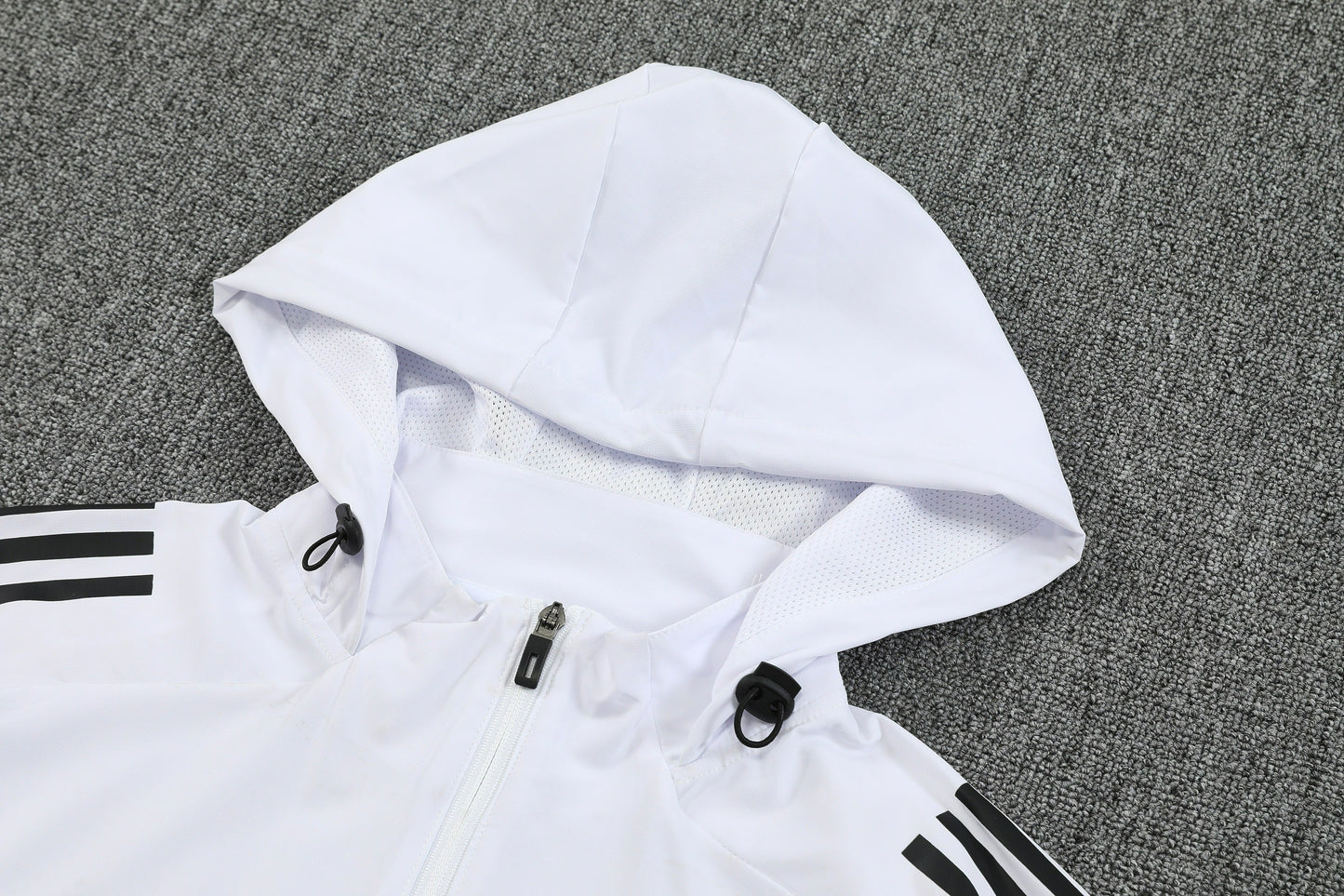 Tuta Real Madrid White 25-26 Zip Intera