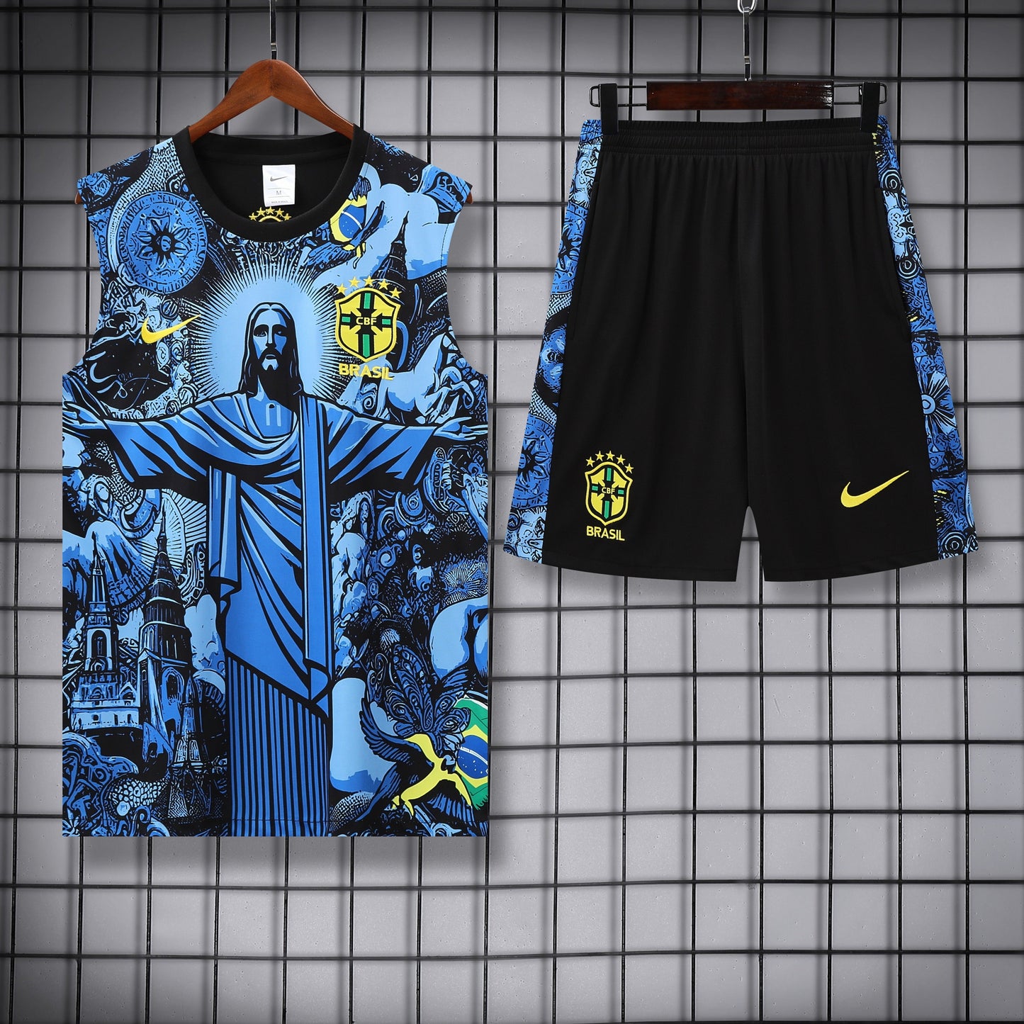Brasile fantasy blu completo con canottiera 2025/26