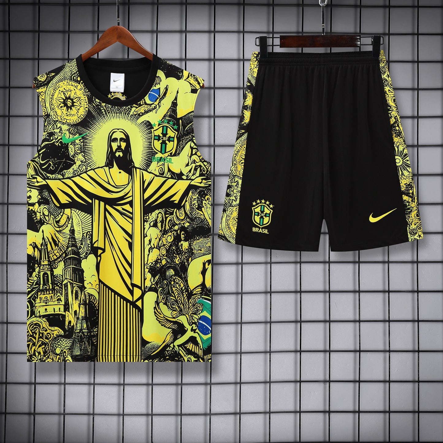 Brasile fantasy giallo completo con canottiera 2025/26