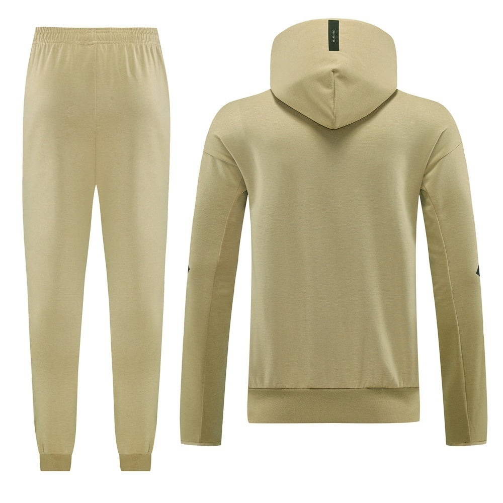 Tuta Sport con cappuccio beige