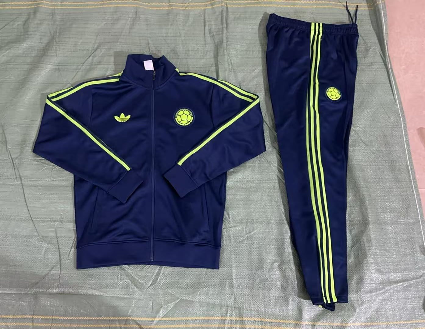 Tuta Zip Intera Colombia Blu