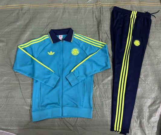 Tuta Zip Intera Colombia Azzurro