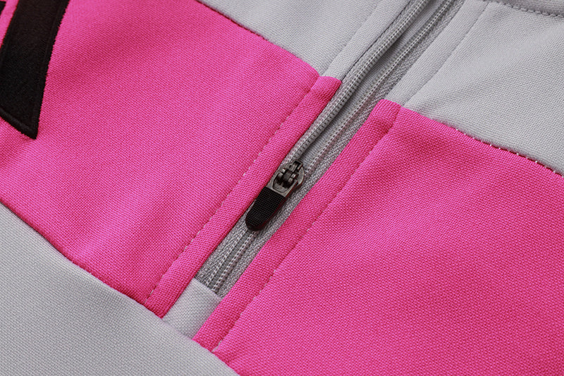 Tuta Sport Bianco striscia Rosa