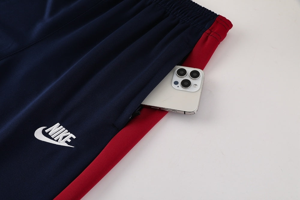 Tuta Sport bordeaux riga bianca