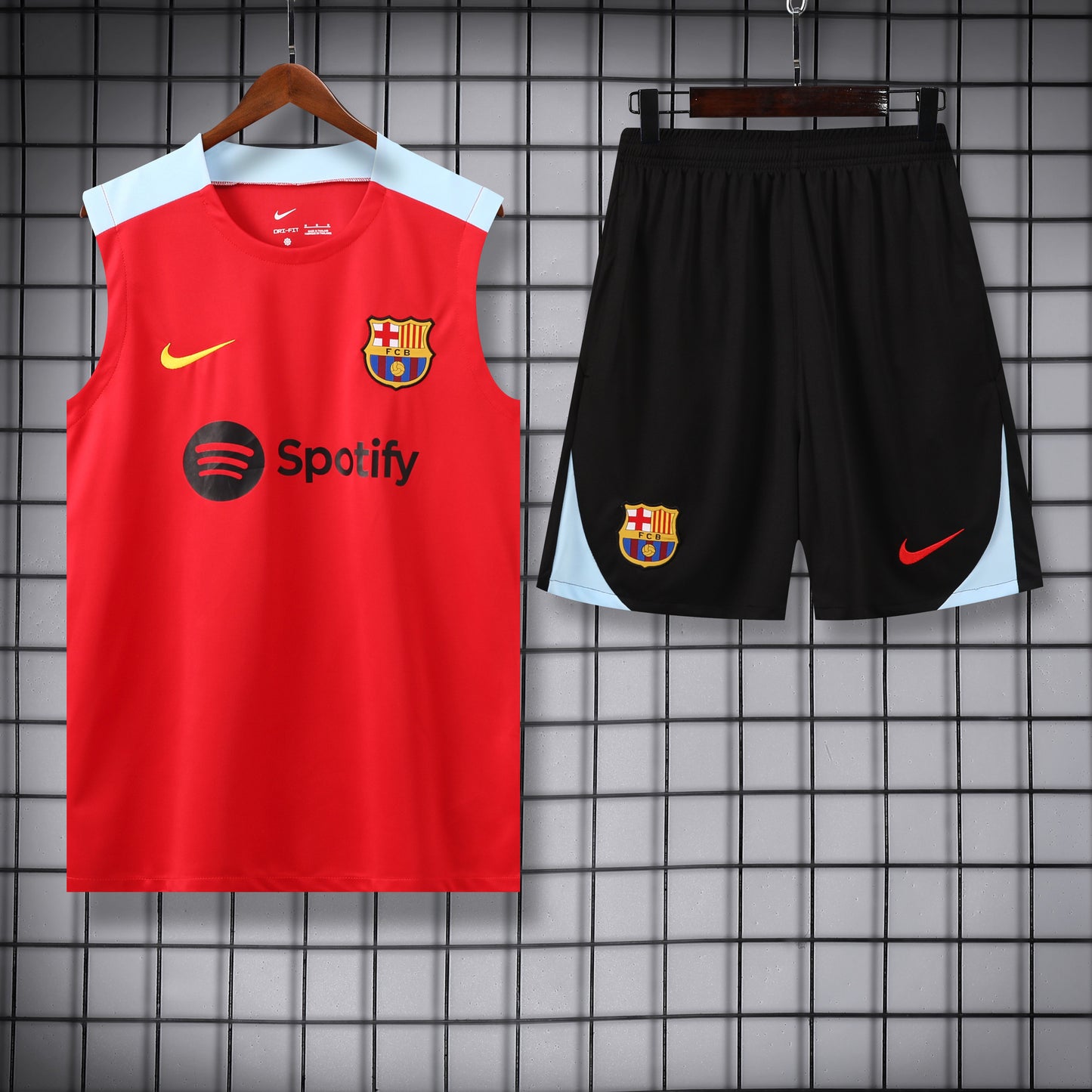 Barça rosso completo con canottiera