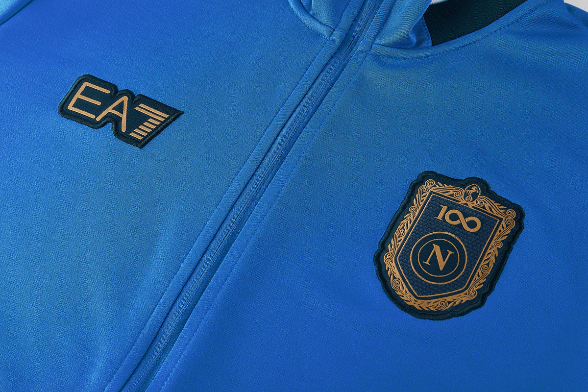 Tuta Napoli azzurro Zip Intera 2026-27