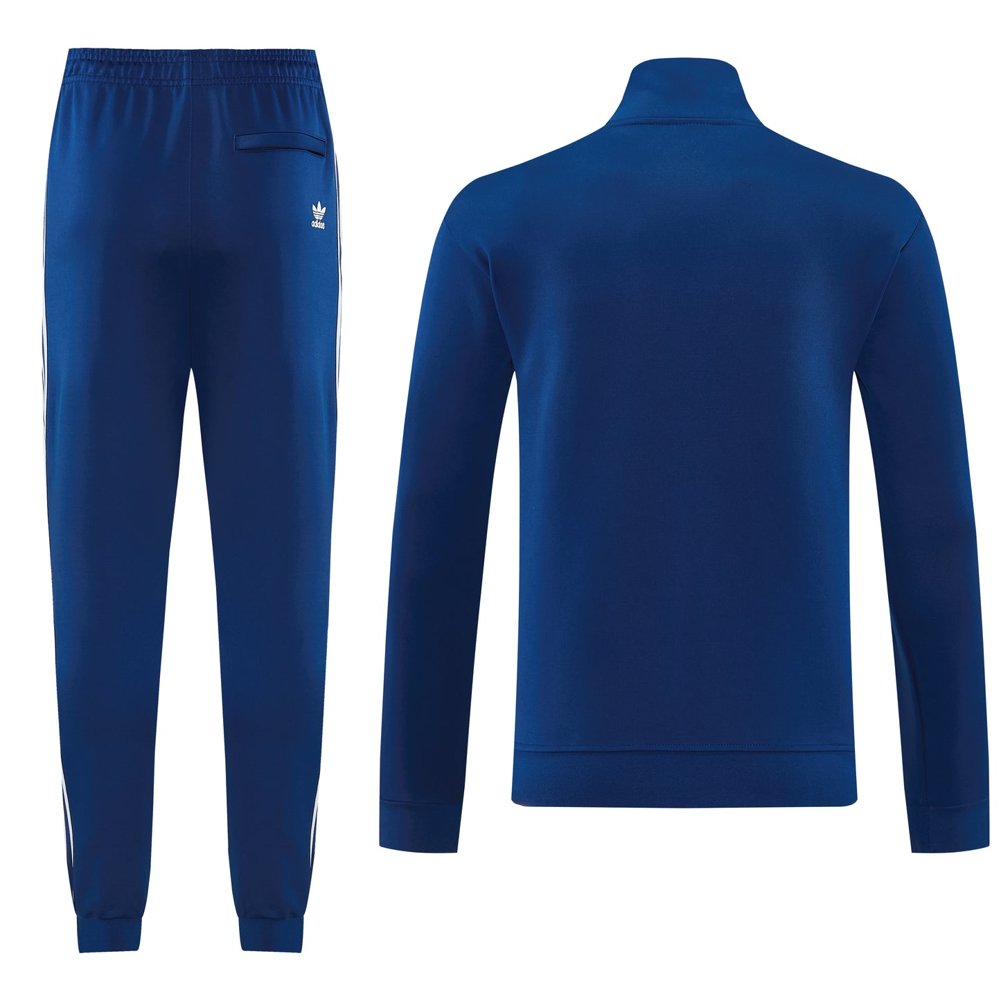 Tuta Sport Zip Intera Blu Chiaro righe  bianche