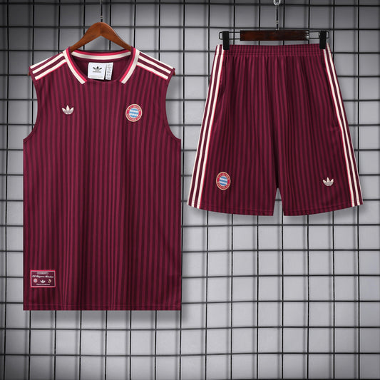 Bayer Monaco Bordeaux completo con canottiera 2025/26