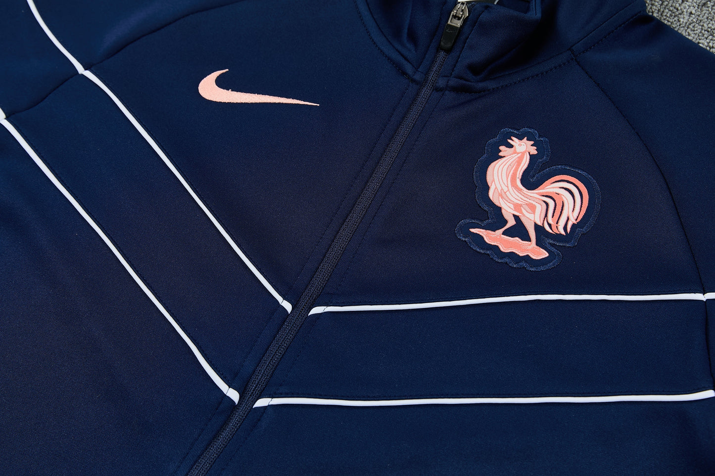 Tuta Zip Intera Francia Blu