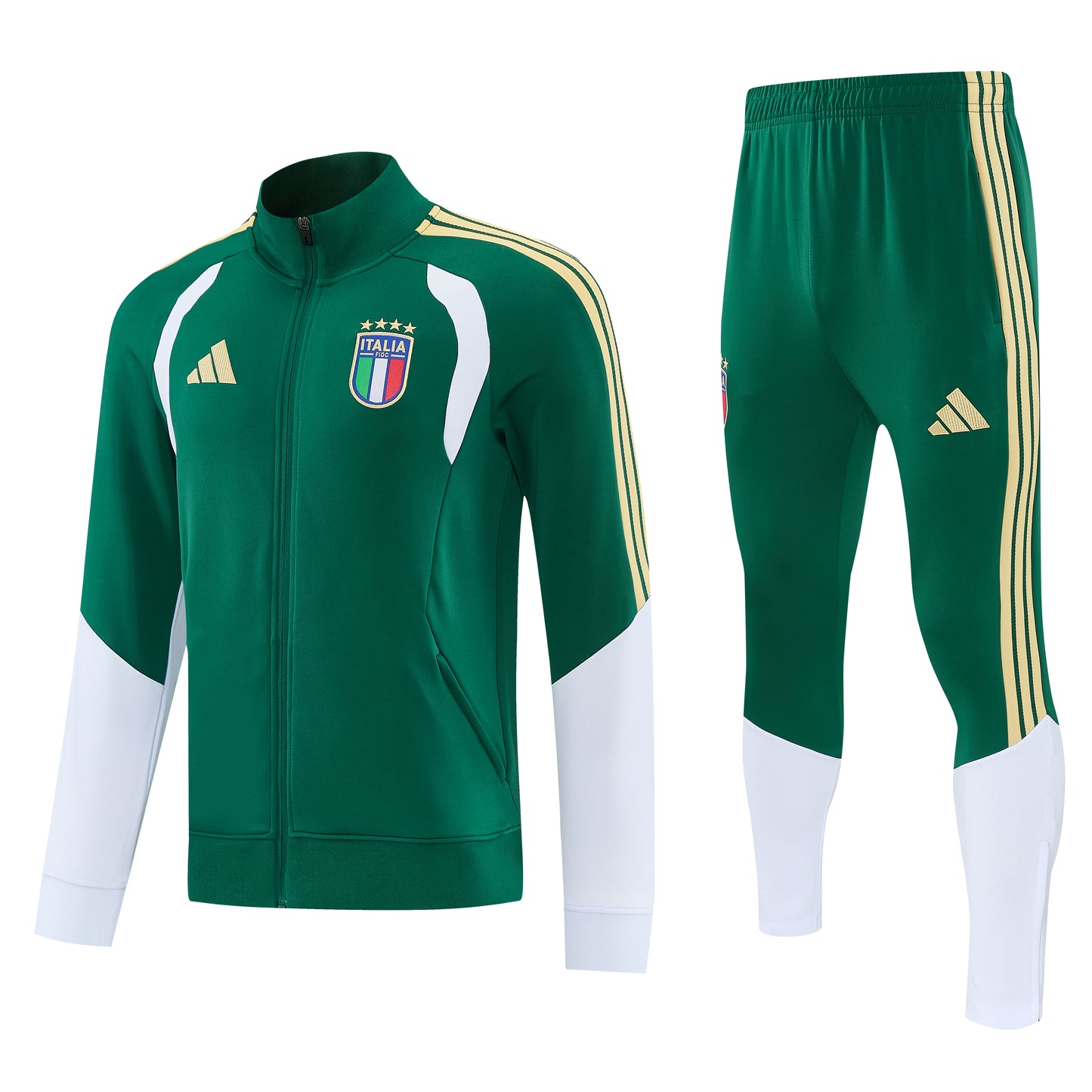 Tuta Zip Intera Italia Verde