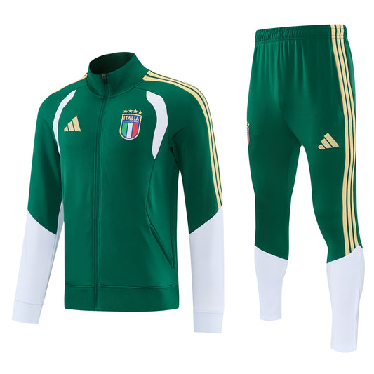 Tuta Zip Intera Italia Verde