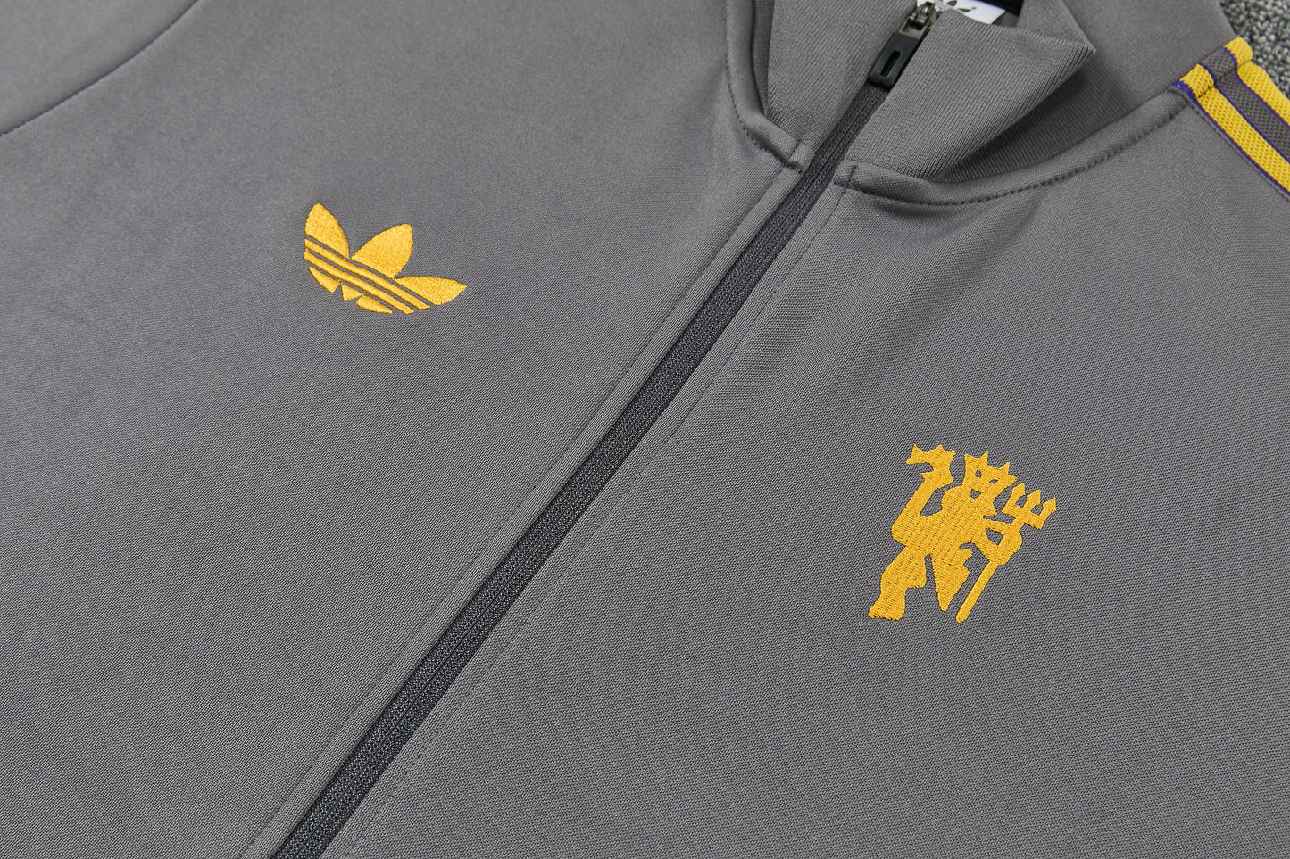 Tuta Zip Intera Manchester United Grigio