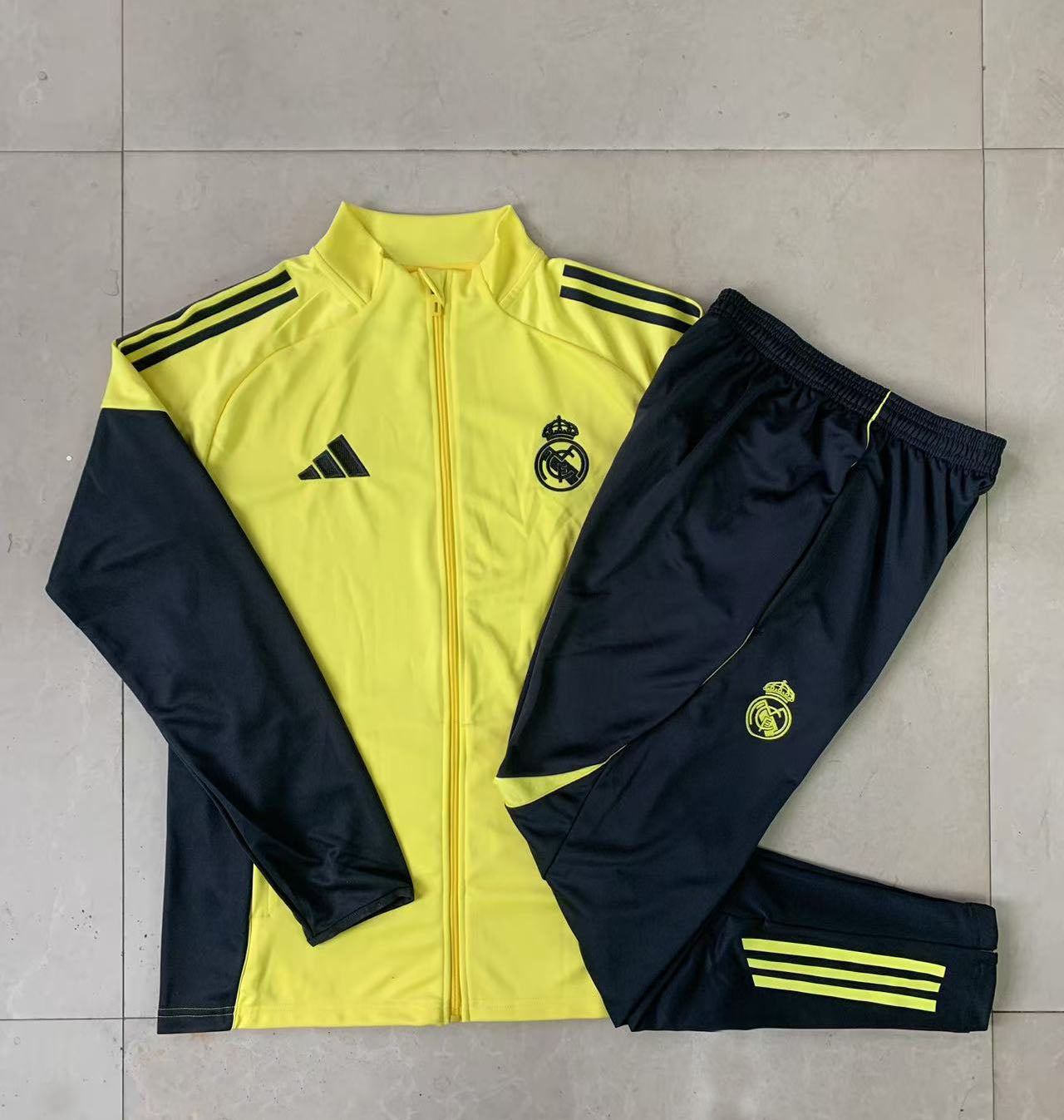 Tuta Real Madrid Giallo zip intera 2025/26