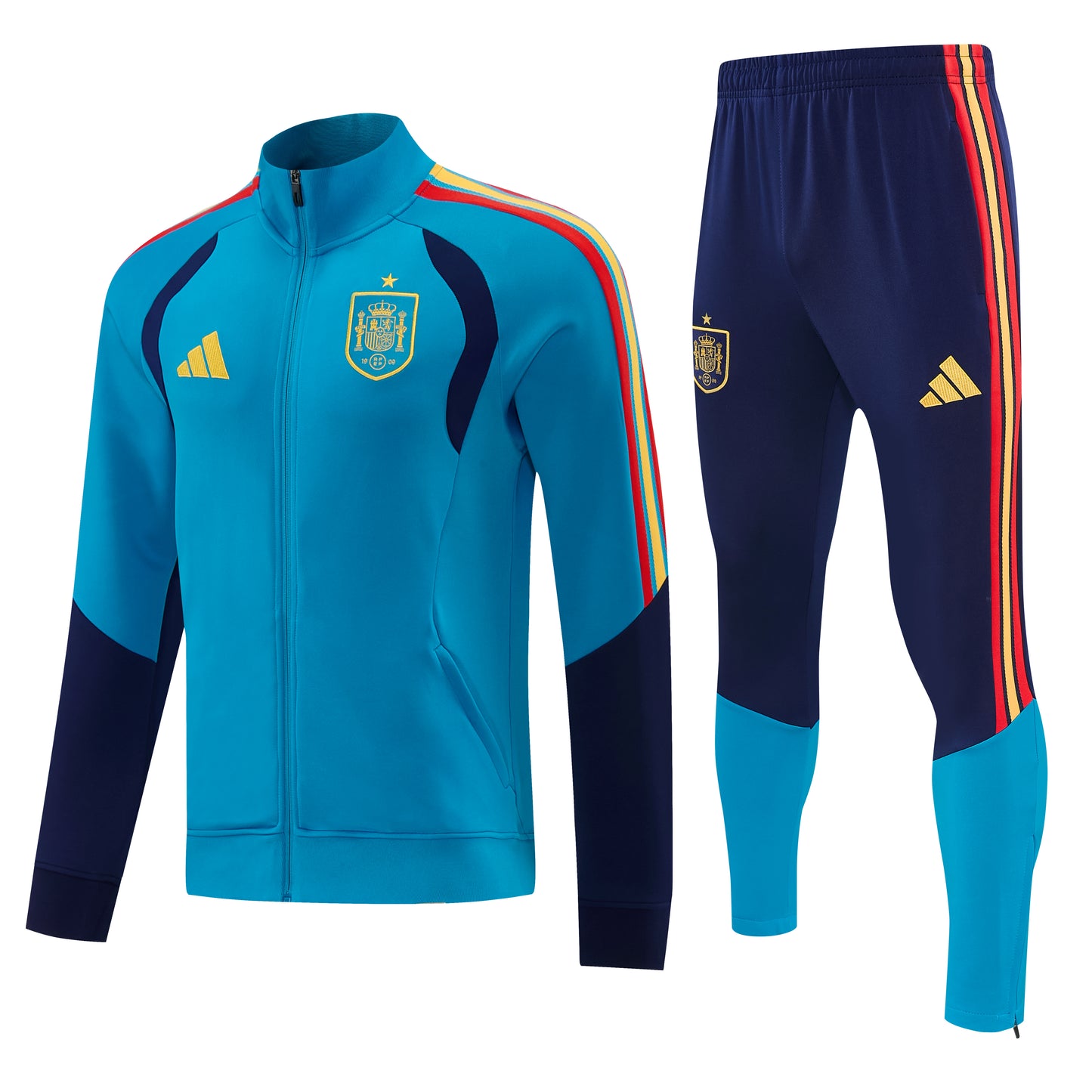 Tuta Zip Intera Spagna Azzurro
